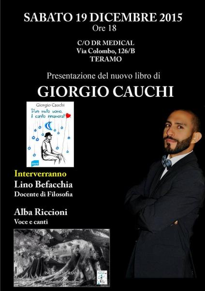Presentazione del nuovo libro di Giorgio Cauchi 