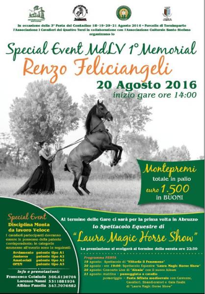 Special Event MdLV Memorial Renzo Feliciangeli in Occasione del Gran Gala Laura Magic Horse Show
