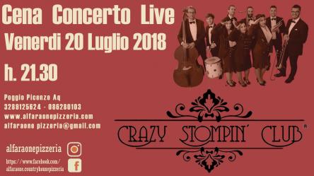 Cena Concerto Live con i Crazy Stompin' Club