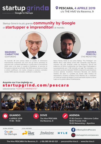 Startup Grind Pescara by Google for Startups 4 APRILE