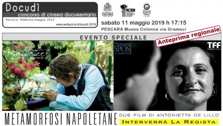 La regista Antonietta De Lillo a Pescara per l’Anteprima regionale del film Metamorfosi Napo