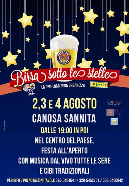 BIRRA SOTTO LE STELLE