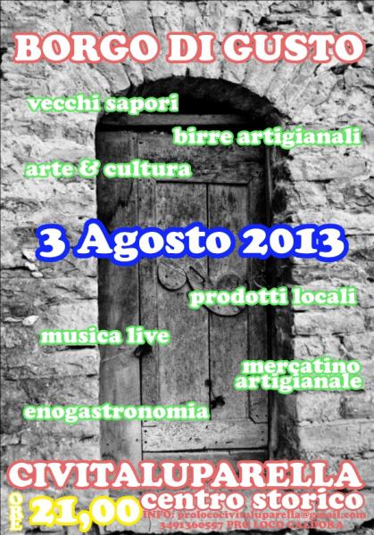 Borgo di Gusto 2013 a Civitaluparella