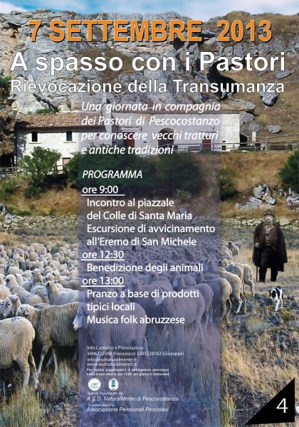 A spasso con i pastori: Rievocazione della Transumanza