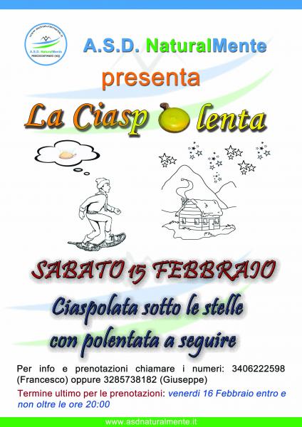 Ciaspolenta con la luna piena : Ciaspolata serale con polentata a seguire