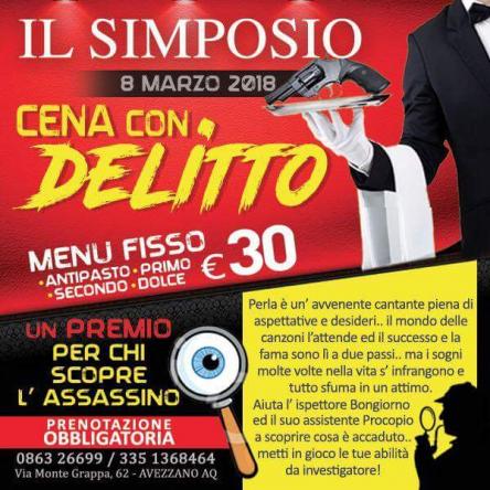 Cena con delitto - giallom&d - SOGNI INFRANTI