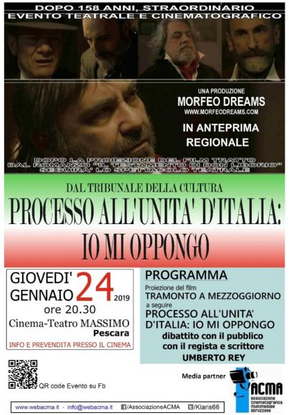 Pescara. Anteprima regionale del film “Tramonto a mezzogiorno”