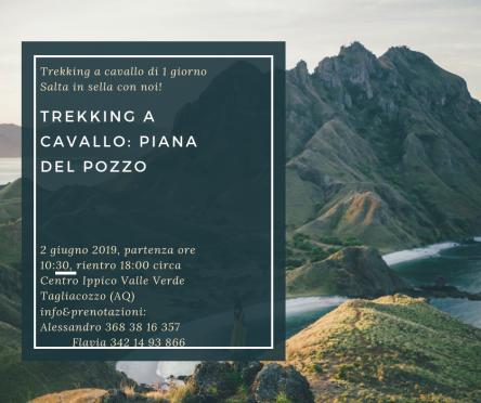 Trekking a cavallo alla Piana del Pozzo