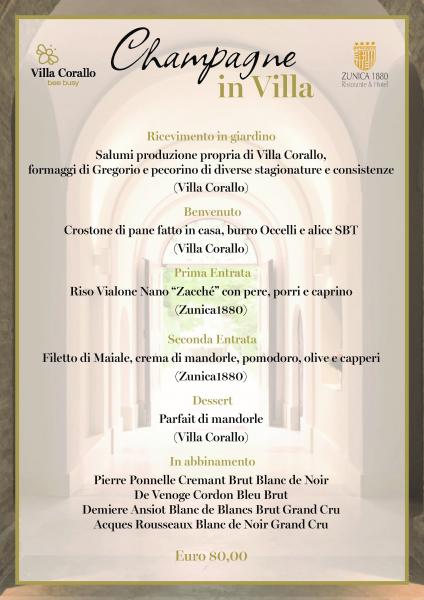 Champagne in Villa