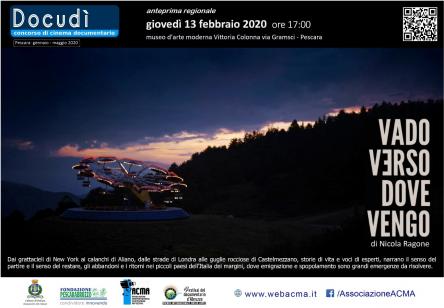 Pescara: proiezione film Vado verso dove vengo